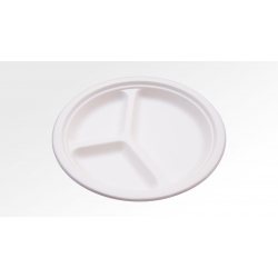 Talerz z trzciny cukrowej trójdzielny ∅ 26cm