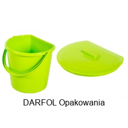 Wiadro przyścienne z pokrywą 11l