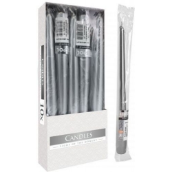 Świeca stożkowa metalik 24,5cm 7h