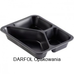 Pojemnik obiadowy trójdzielny 227/178/30mm
