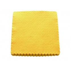 Serwetka ząbkowana ciemnożółta