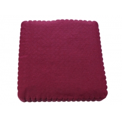 Serwetka ząbkowana bordowa