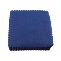 Serwetka ząbkowana granatowa