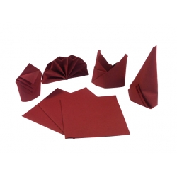 Serwetki flizelinowe bordowe