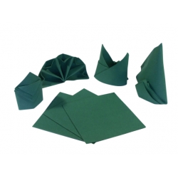 Serwetki flizelinowe ciemnozielone