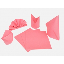 Serwetki flizelinowe różowe