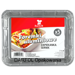 Foremki aluminiowe "Zapiekanka, sernik"