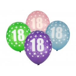 Balony z nadrukiem "18"
