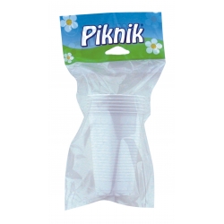 Piknik kubki białe