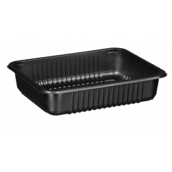 Pojemnik obiadowy niedzielony karbowany 227/178/50mm