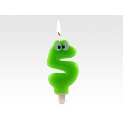 Świeczka cyferka oczka "5"