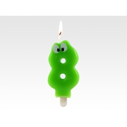 Świeczka cyferka oczka "8"