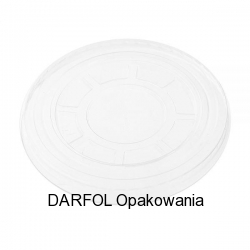 Wieczko mleczno - matowe do kubka styropianowego 200 - 250ml