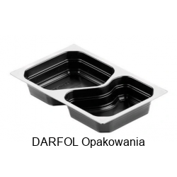Pojemnik obiadowy dwudzielny 1/4 GN 265/163/45mm