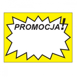 Etykieta cenowa laminowana PROMOCJA 110/80mm