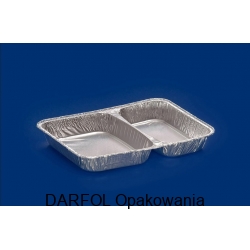 Pojemnik obiadowy aluminiowy dwudzielny