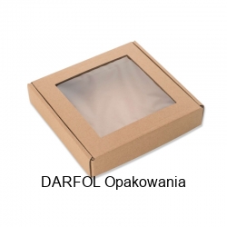 Pudełko fasonowe z okienkiem 30/30/10cm