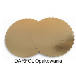 Złoty krążek karbowany ∅ 22cm