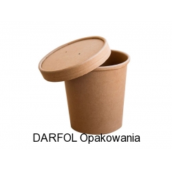 Pojemnik brązowy z wieczkiem 470ml