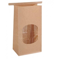 Torba papierowa z okienkiem zamykana 260/88/47mm